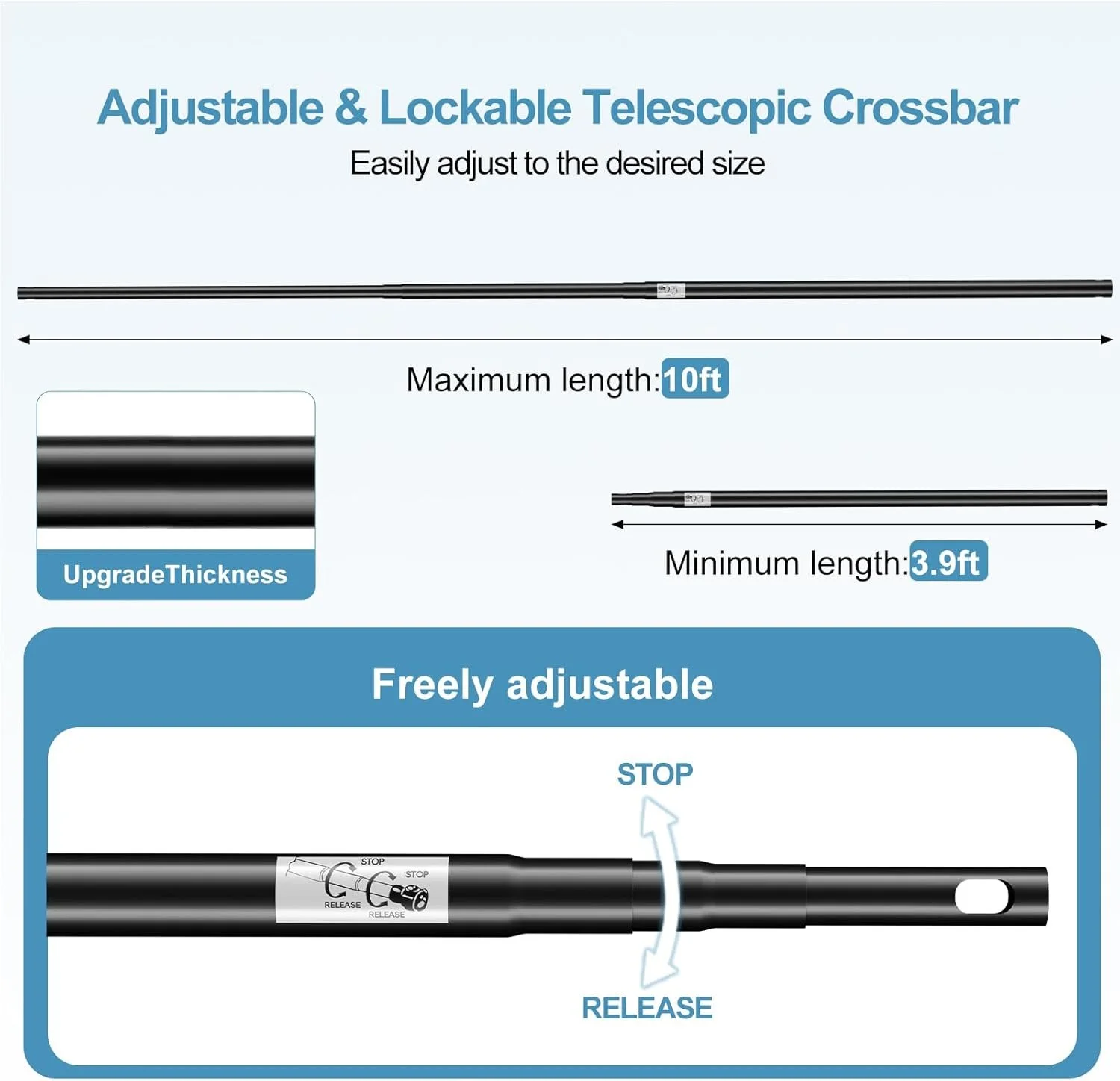 Стойка к баннеру EMART / 3x3 м / Черный, фото №5