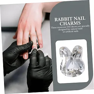 Украшения для ногтей Кролики со стразами, 20 шт. synthetic.ua - Фото 1