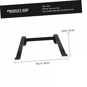 Подставка для ноутбука Tofficu складная портативная из алюминиевого сплава эргономичная для ноутбуков 10-18 дюймов нескользящая стабильная с открытым теплоотводом synthetic.ua - Фото 1