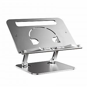 Регулируемая алюминиевая подставка для ноутбука, складная, для компьютеров и ноутбуков 10-17 дюймов, эргономичная - Фото 1