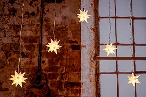 Світлодіодна штора 3D Star, 9 LED, 160 x 120 см, біла synthetic.ua - Фото 1
