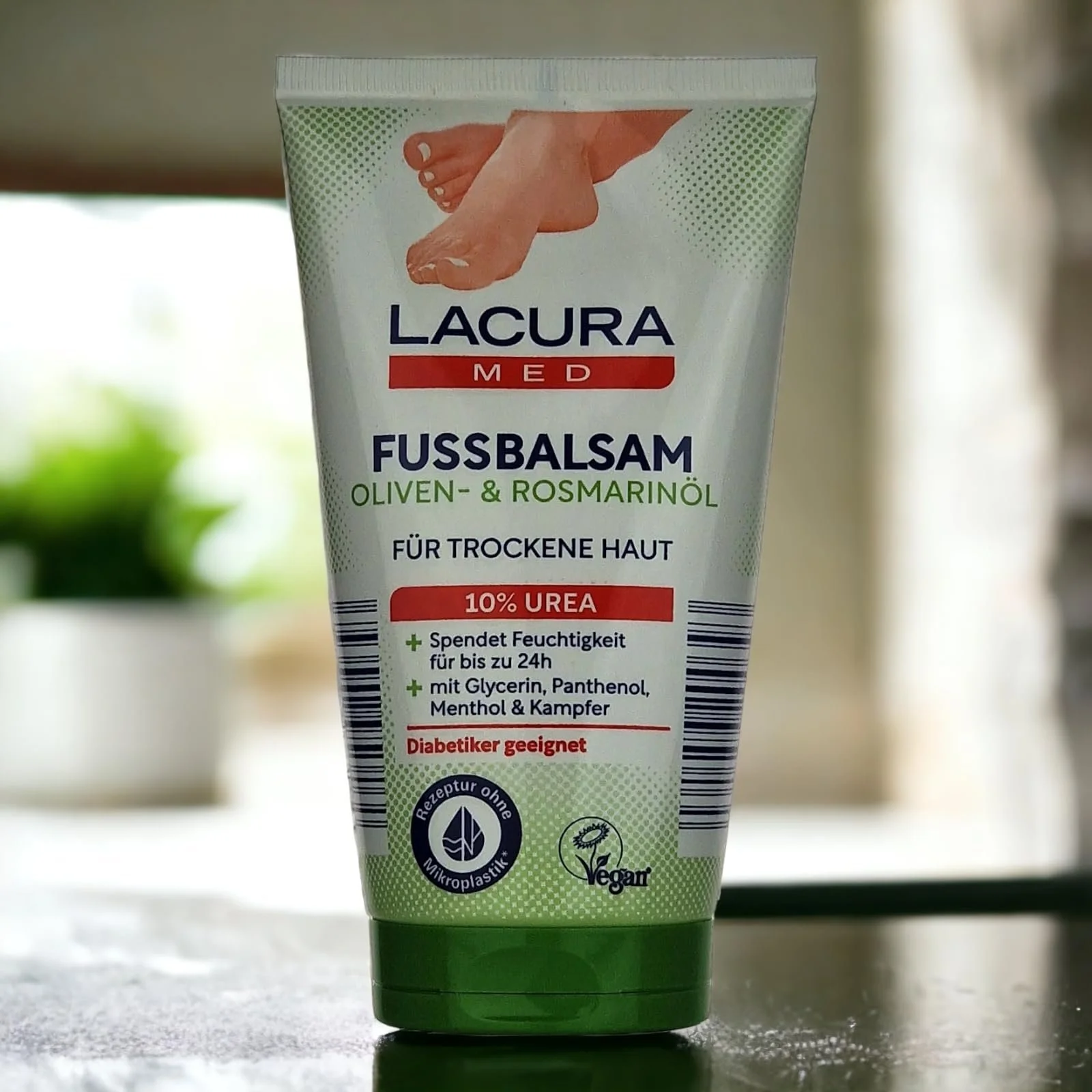 Бальзам для ніг Lacura Med 10% сечовини з ментолом, камфорою для сухої шкіри 150 мл (2 шт), фото №2