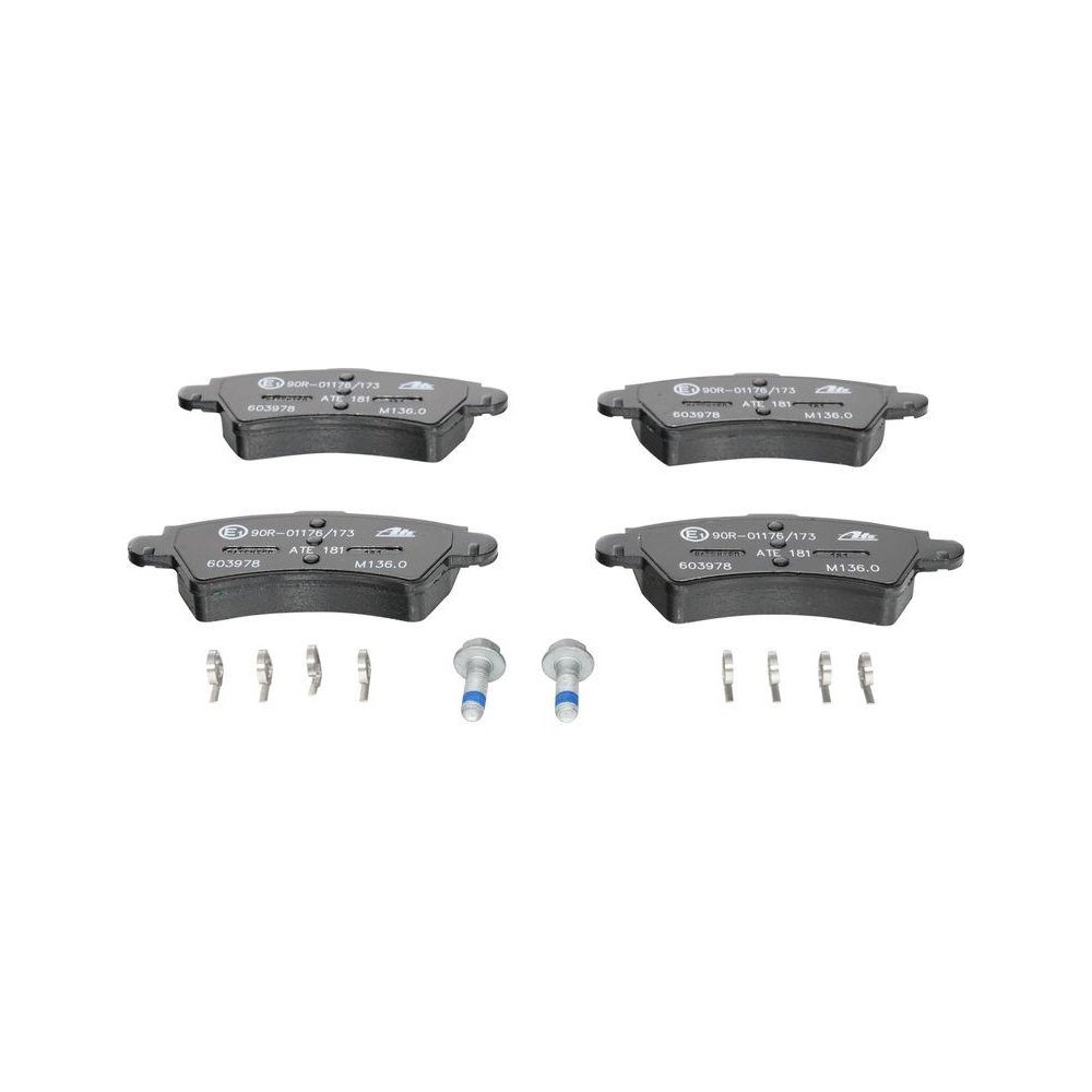 Комплект тормозных колодок, дисковый тормоз ATE 13.0460-3978.2 для CITROËN PEUGEOT, фото №1