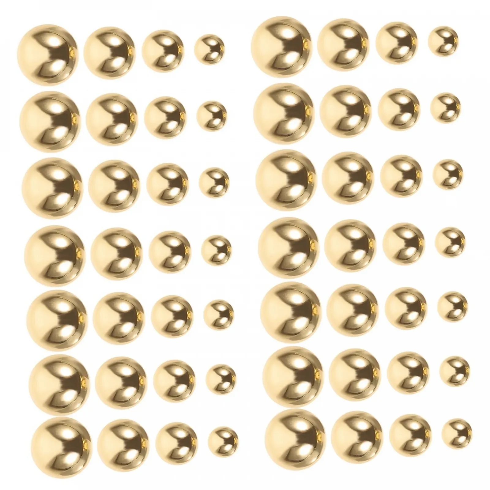 Напівкруглі перлини FRCOLOR 2-8 мм 1000 шт. Золотисті, фото №1 Напівкруглі перлини FRCOLOR 2-8 мм 1000 шт. Золотисті, фото №1