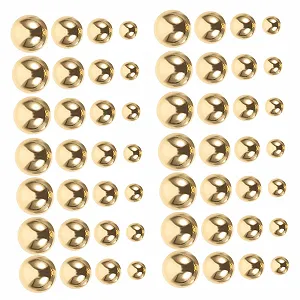 Напівкруглі перлини FRCOLOR 2-8 мм 1000 шт. Золотисті - Фото 1