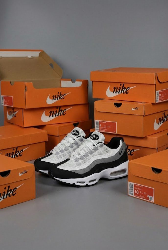 Чоловічі кросівки Nike Air Max 95 White Black, фото №10