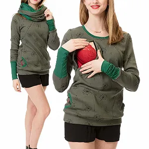 Свитшот Still Женский Удобный Милый Круглый вырез Однотонный Графический для беременных 2025 Легкий Y2K Осенний synthetic.ua - Фото 1