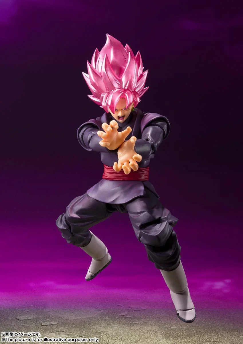 Экшн-фигурка Bandai Spirits TAMASHII NATIONS S.H.Figuarts Dragon Ball Super Goku Black - Super Saiyan Rose (Reissue), фото №3