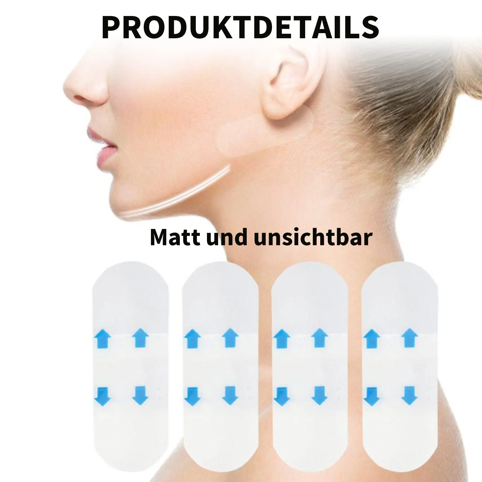 Наклейки для підтяжки обличчя Yuiturt, 120 шт., невидима стрічка, фото №6 Наклейки для підтяжки обличчя Yuiturt, 120 шт., невидима стрічка, фото №6