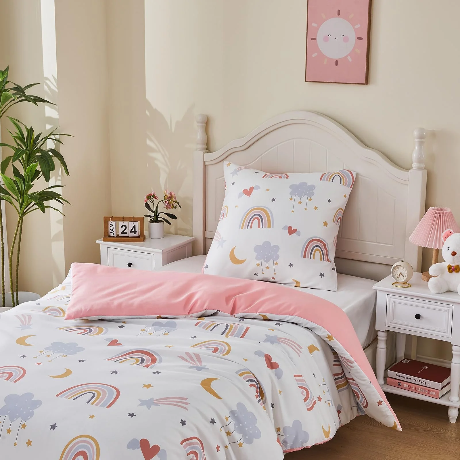 Постельное белье Yasida Rainbow 135 x 200 см, розовое, фото №5