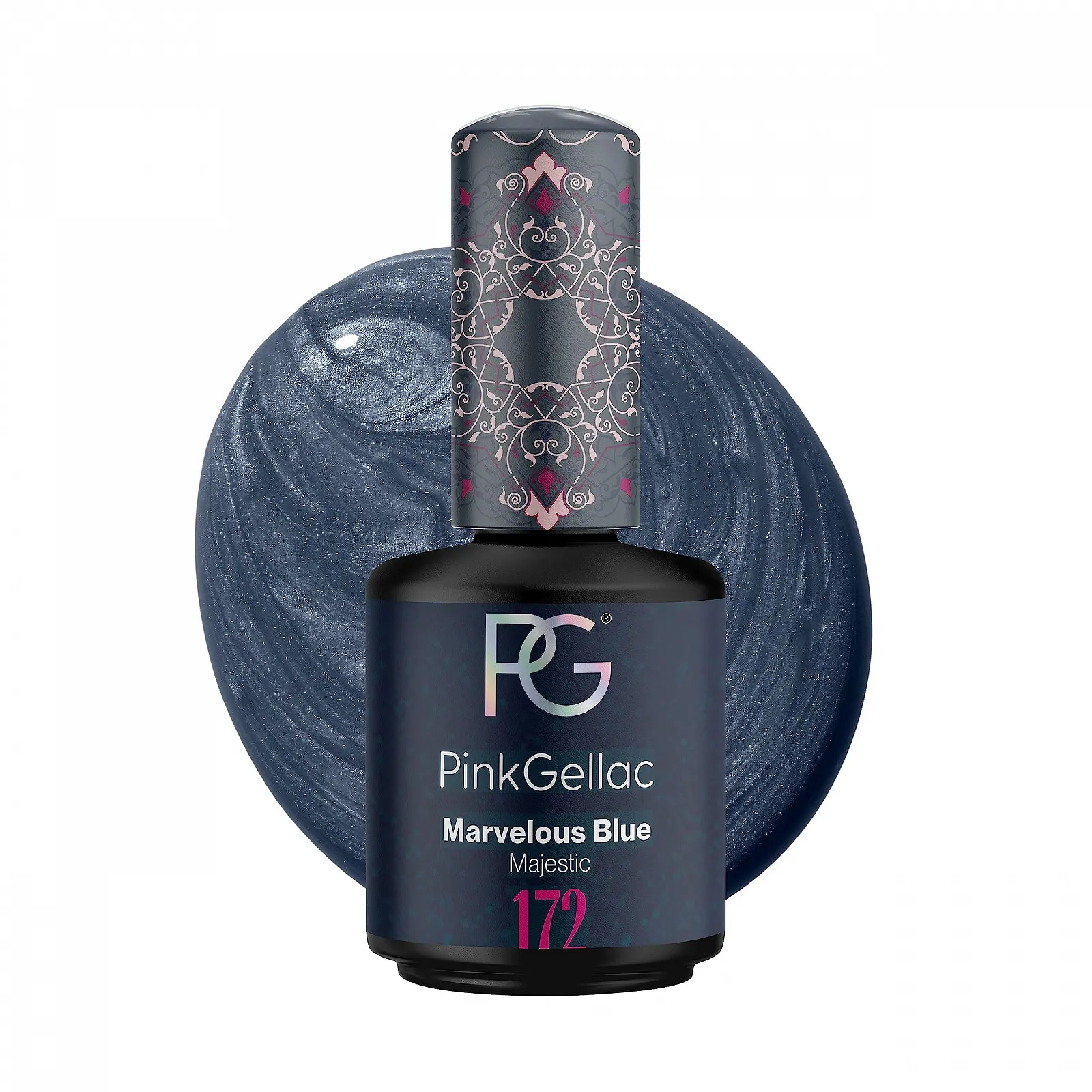 Гель-лак Pink Gellac 172 Marvelous Blue, 15 мл, фото №1 Гель-лак Pink Gellac 172 Marvelous Blue, 15 мл, фото №1