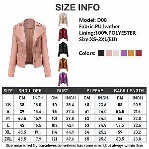 Женская Куртка Générique Искусственная Кожа Мотоциклетная Короткая Легкая Pleather Crop Coats Fashion Zip Casual Черный synthetic.ua - Фото 1