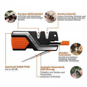 Точилка для ножів ручна SHARPAL 101N 6-в-1 Багатофункціональна synthetic.ua - Фото 1