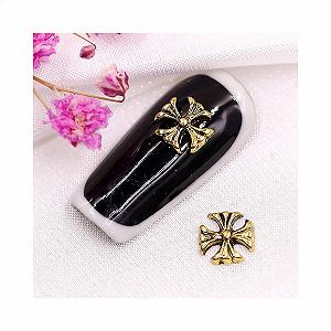 Стрази Хрестики Золоті 3D Аксесуари для дизайну нігтів Металеві - Фото 1