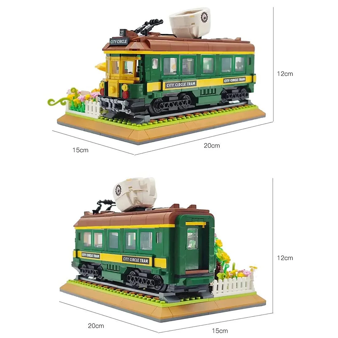 Конструктор Кафе Поезд AKOGD Модель Здания, фото №2 Конструктор Кафе Поезд AKOGD Модель Здания, фото №2