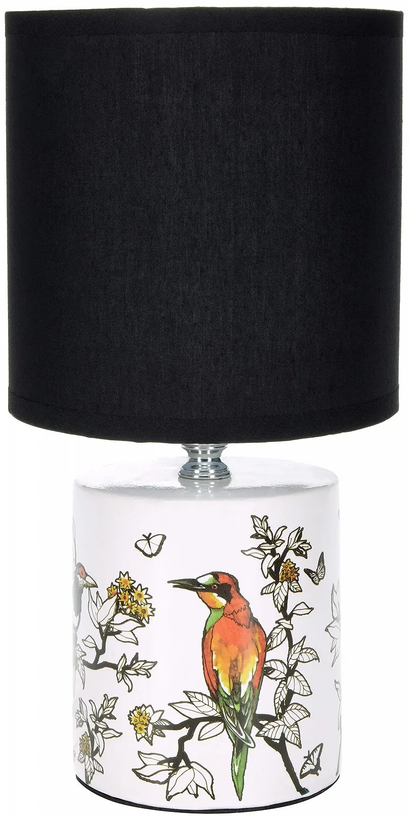 Настільна лампа BRUBAKER Asian Bird Керамічна основа 29.5 см Білий/Чорний, фото №4
