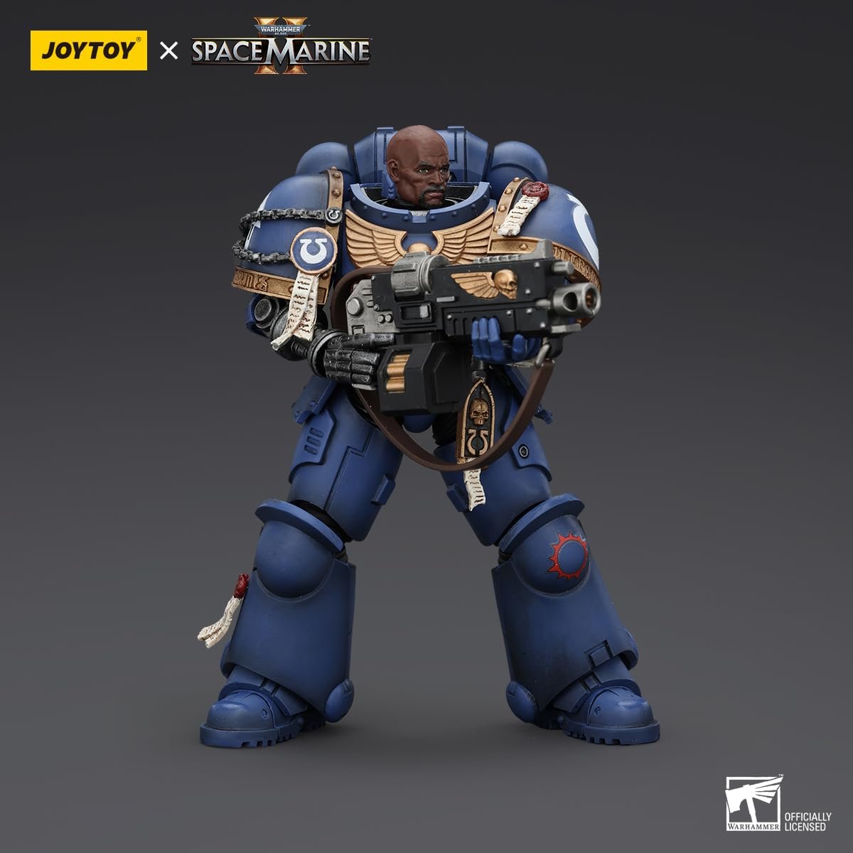 Фигурка JOYTOY Warhammer 40k Space Marine Ultramarines Brother Chairon 12,7 см, масштаб 1/18, фото №5