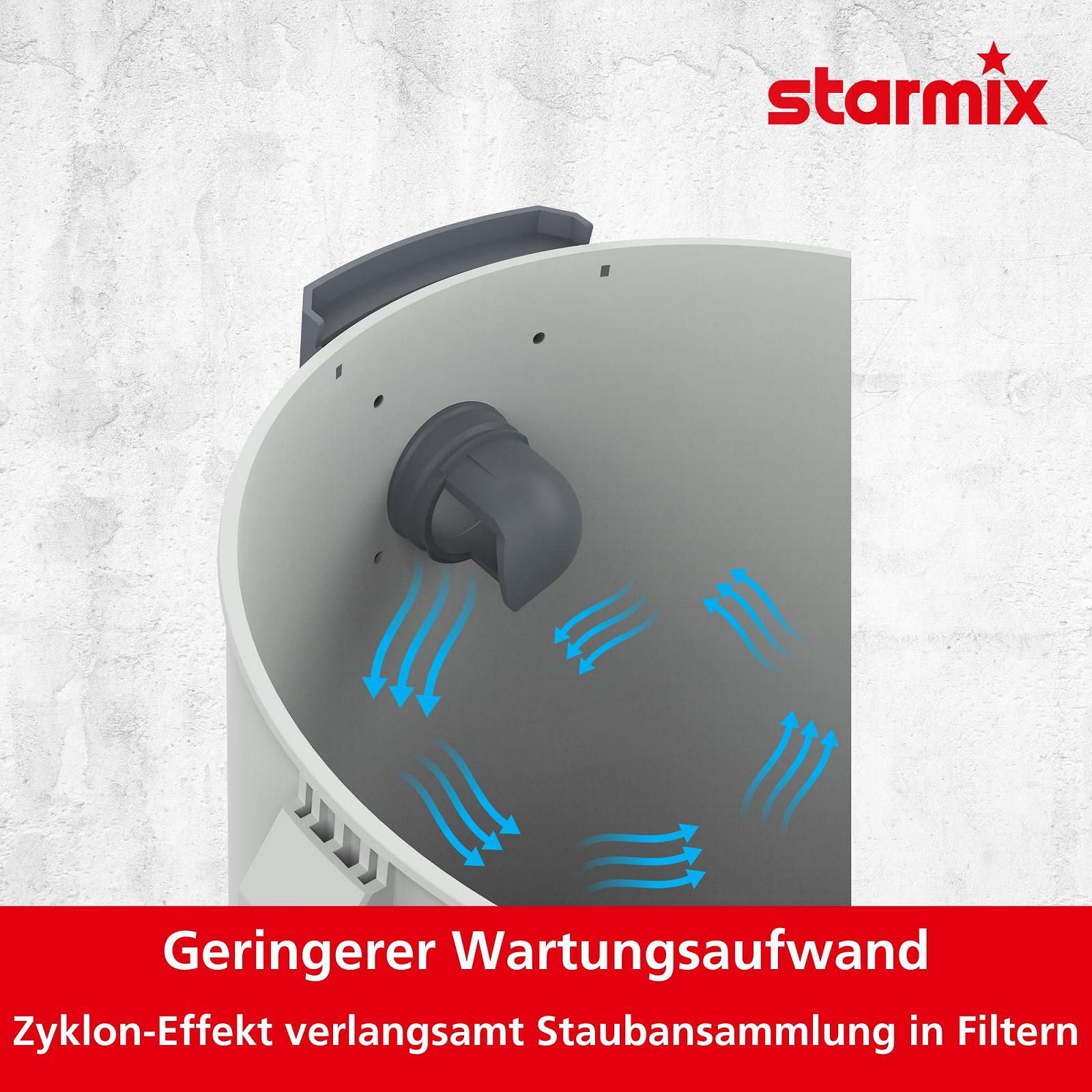 Пилосос Starmix Flexo AP-1420, 1400 Вт, 20 л, з розеткою, з функцією видування, макс. 216 мбар, з промивкою фільтра, фото №6