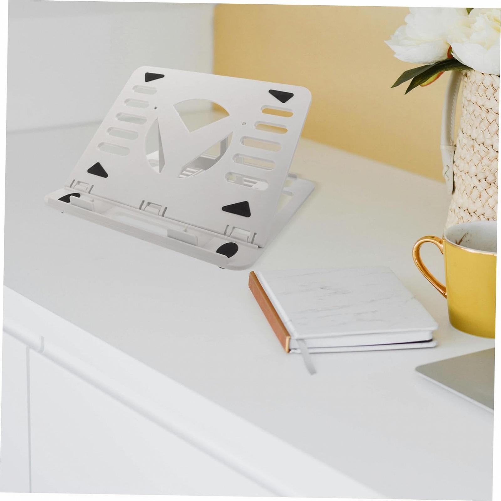 Підставка для ноутбука складана Регульована пластикова підставка з тепловідведенням Стабільна основа Ергономічна підтримка для ноутбука, фото №8 Підставка для ноутбука складана Регульована пластикова підставка з тепловідведенням Стабільна основа Ергономічна підтримка для ноутбука, фото №8