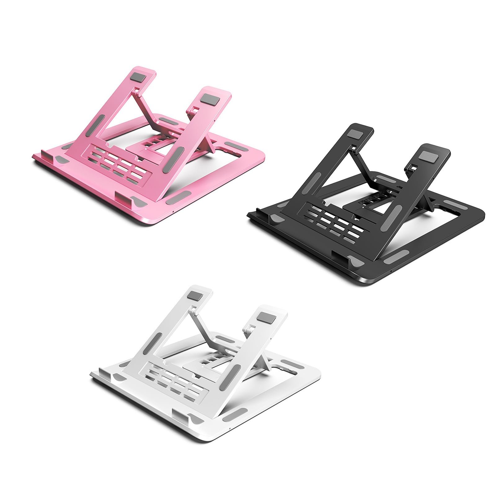 Підставка для ноутбука регульована портативна складна підставка-підвищення для ноутбука з покращеним відведенням тепла, декілька кутів, товста, фото №5 Підставка для ноутбука регульована портативна складна підставка-підвищення для ноутбука з покращеним відведенням тепла, декілька кутів, товста, фото №5