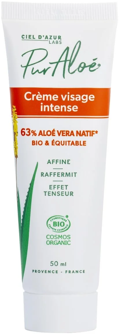 Інтенсивний крем для обличчя Pur Aloé Organic з алое вера 63% 50 мл, фото №1 Інтенсивний крем для обличчя Pur Aloé Organic з алое вера 63% 50 мл, фото №1