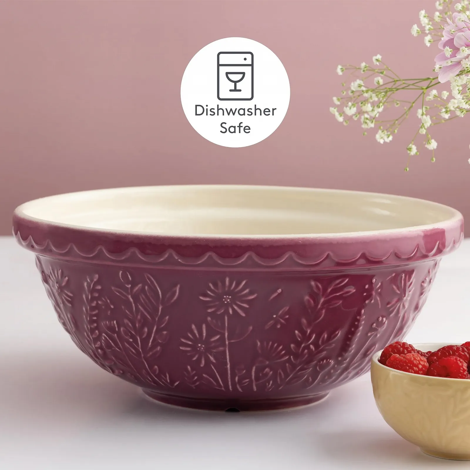 Миска для смешивания Mason Cash IN THE MEADOW каменная керамика 2,7 л 26 см с цветочным мотивом большая, фото №5 Миска для смешивания Mason Cash IN THE MEADOW каменная керамика 2,7 л 26 см с цветочным мотивом большая, фото №5