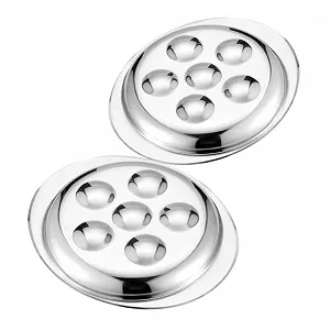 Форма для запікання равликів 2 шт. Нержавіюча сталь із відділеннями для яєць - Фото 1