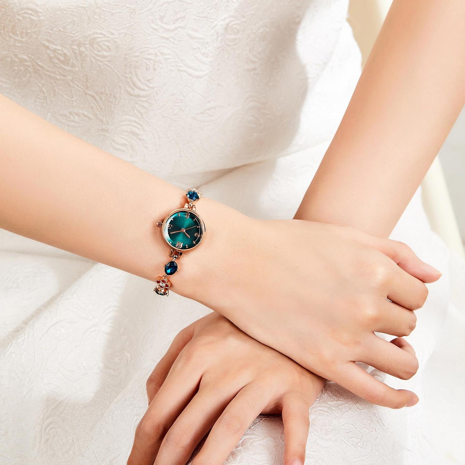 Жіночий аналоговий годинник TIME100 Elegant Luxury Маленький і витончений Позолочений нержавіюча сталь, фото №2