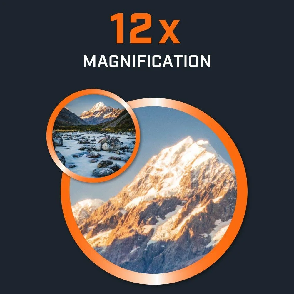 Бінокль Bushnell Powerview 2 PWV1250 12x50 Porro Aluminium Metal Housing Multilayer Coating Rubber Armour, фото №8