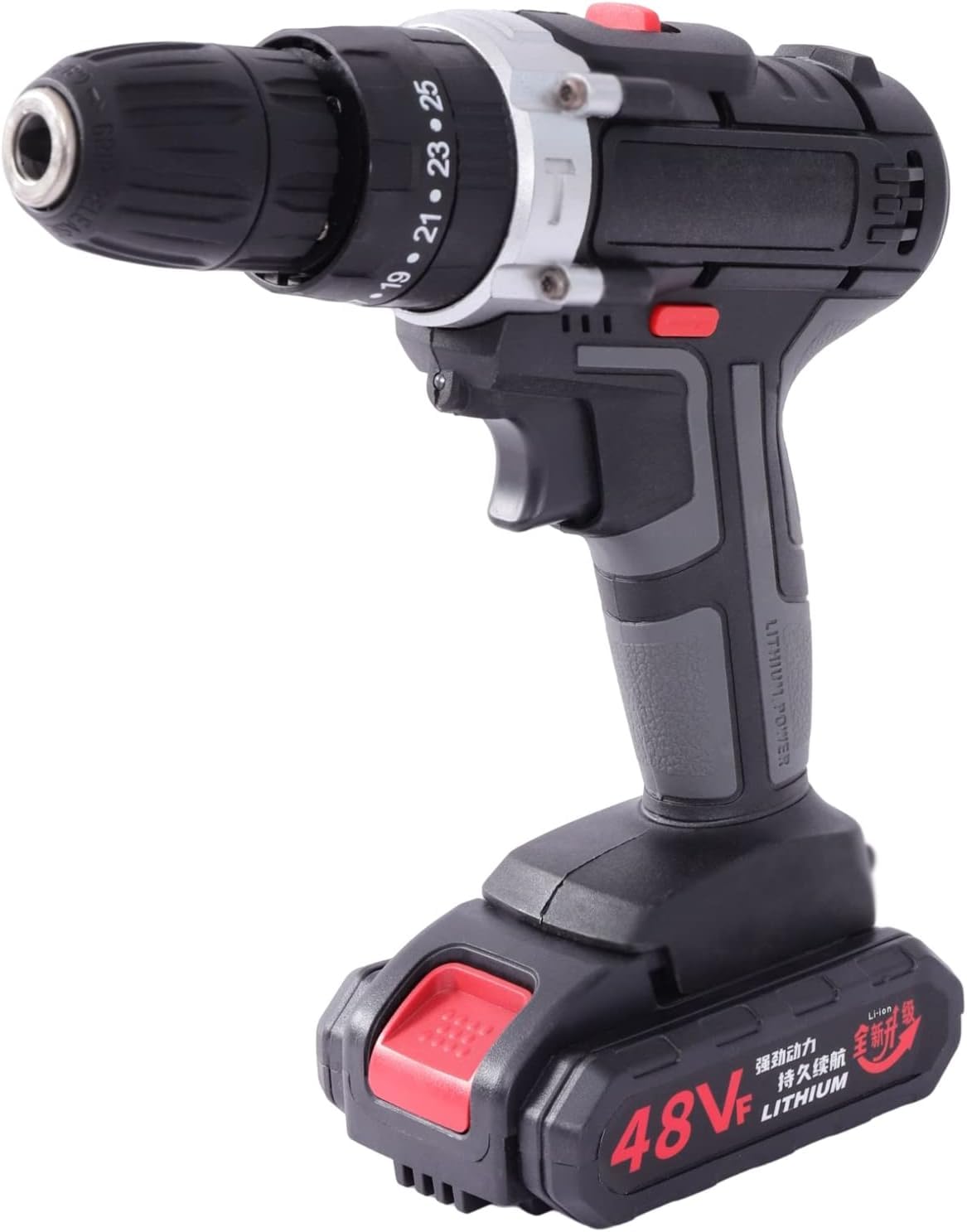 Аккумуляторный Шуруповерт 21 В Бесщеточная Дрель с 2 аккумуляторами и зарядным устройством 25-28 Нм 1350 об/мин Максимум, фото №7