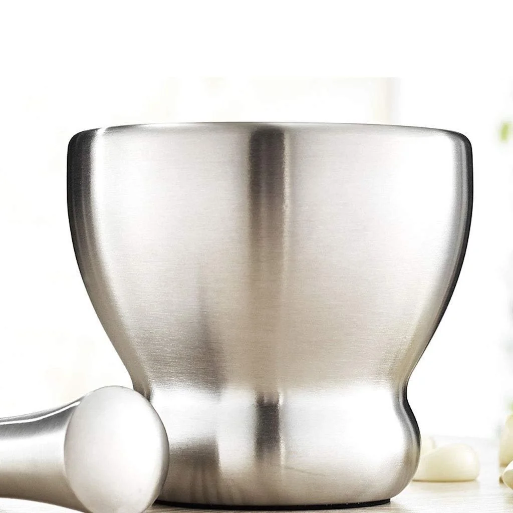 Ступка з товкачиком 304 Нержавіюча сталь, фото №5