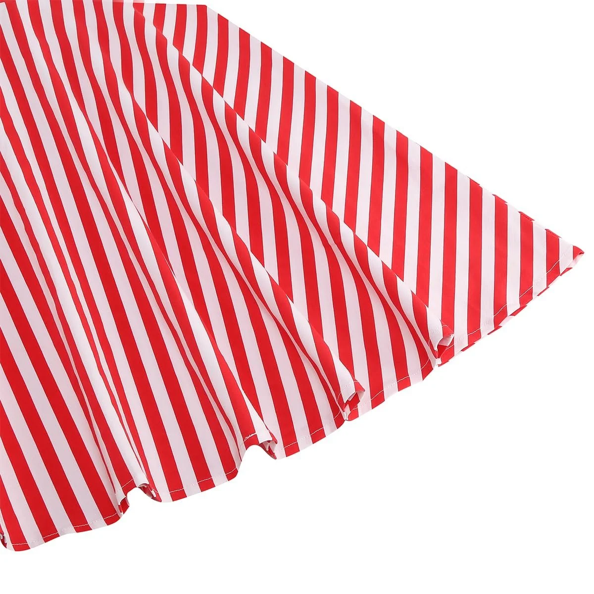 Жіноча спідниця в стилі 1950-х років, вінтажна, А-силуету, в смужку, плісирована, фото №5 Жіноча спідниця в стилі 1950-х років, вінтажна, А-силуету, в смужку, плісирована, фото №5