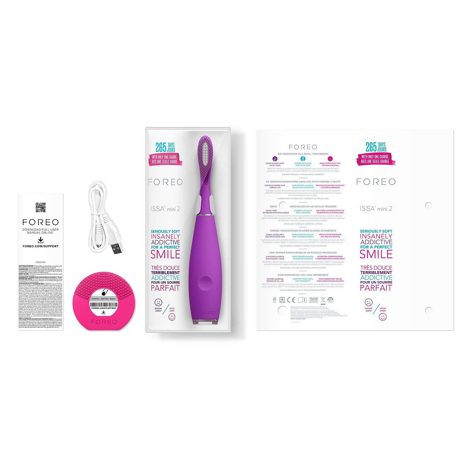 Электрическая зубная щетка Foreo ISSA Mini 2 Детская, Зачарованный фиолетовый, фото №4
