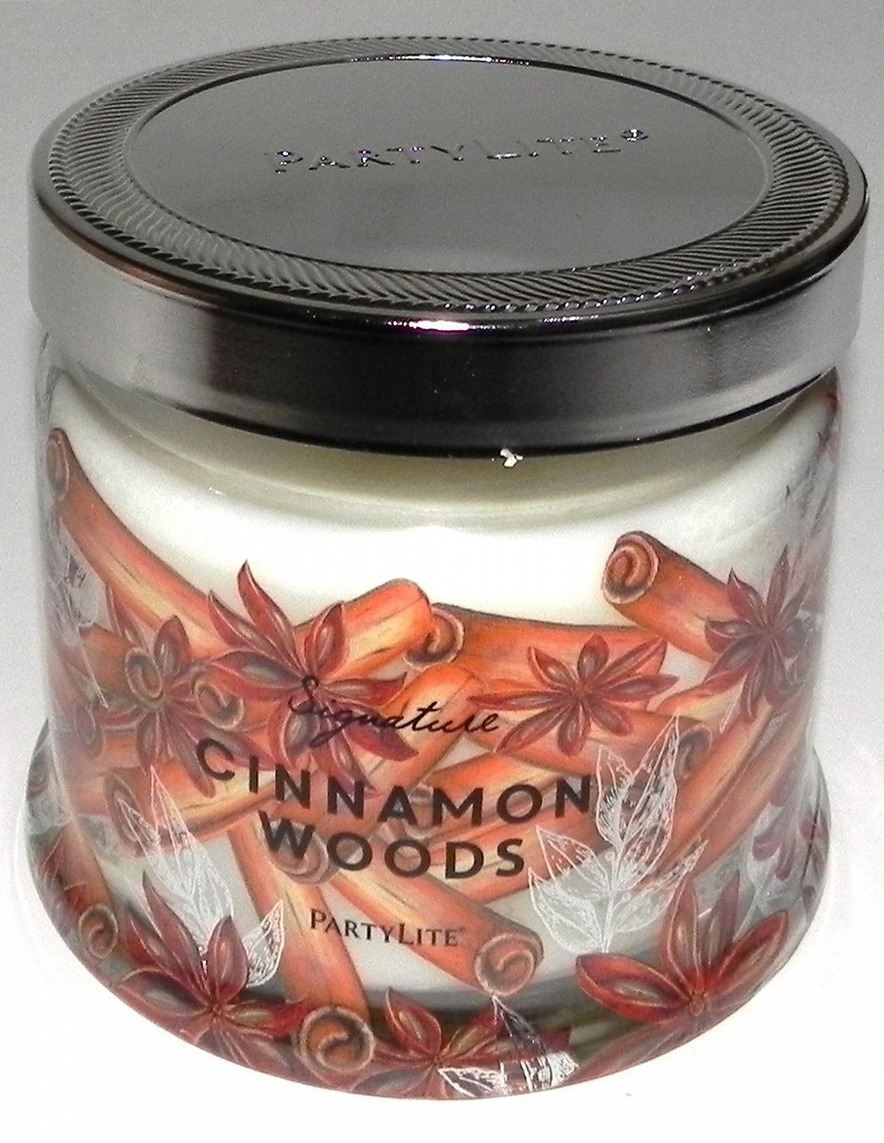 Свеча PartyLite 3-Wick Cinnamon Wood Воск Банка, фото №2