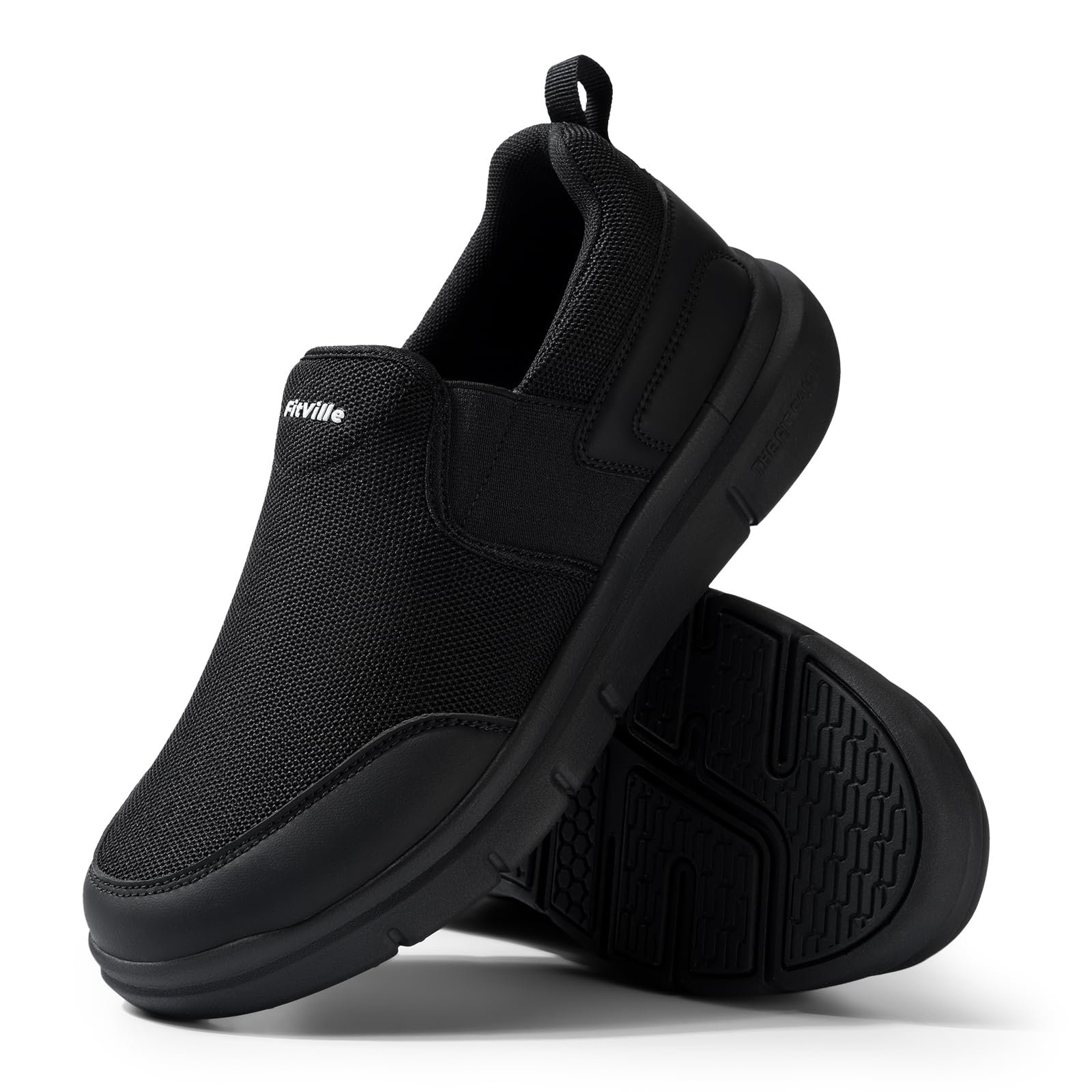 Кросівки FitVille Без шнурків Чоловічі Дуже широкі Нековзні Для ходьби Широкі, фото №7