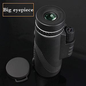 Монокуляр Teleskop 40x60 Водонепроницаемый Портативный Черный synthetic.ua - Фото 1