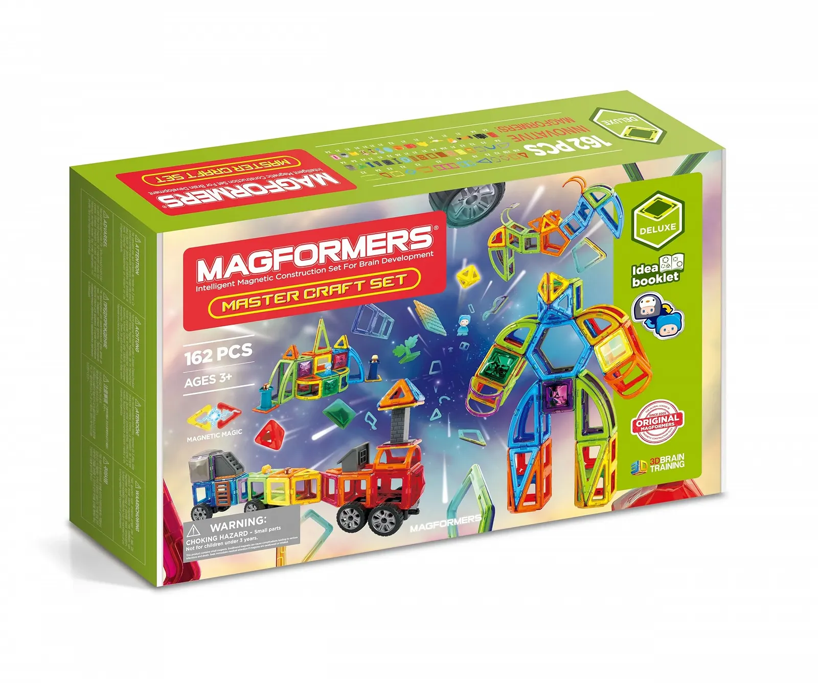 Магнитный конструктор MAGFORMERS Master Craft Set 279-15 162 шт, разноцветный, 3-99 лет, фото №1