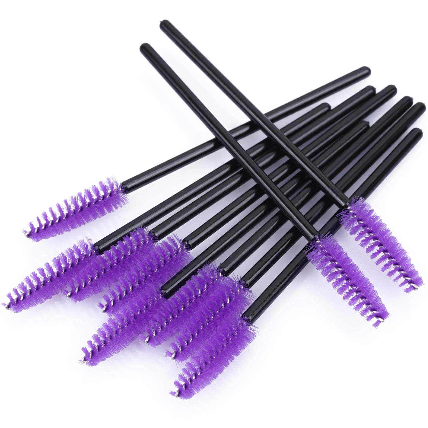 Щітка для вій Eyelash Brush Одноразові рожевий фіолетовий Упаковка 200, фото №5