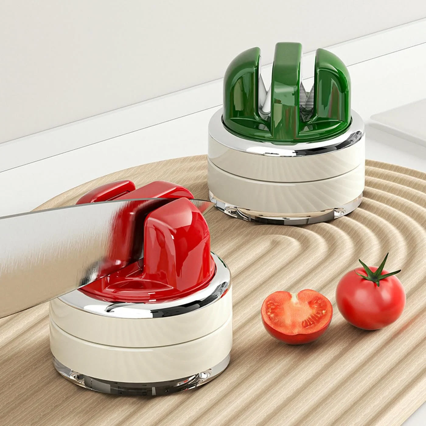 Точилка для ножів та ножиць на присосці професійна ручна, фото №3