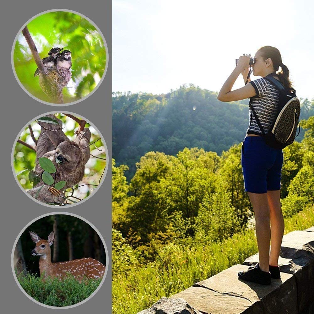 Бінокль Spacmirrors Водонепроникний Безтуманний Компактний Професійний Чорний, фото №6