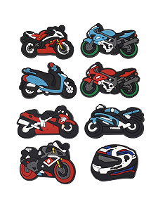 Джибитсы мотоциклы байк motorcycle 8 шт аксессуары крокс украшение Dz_65_2 - Фото 1