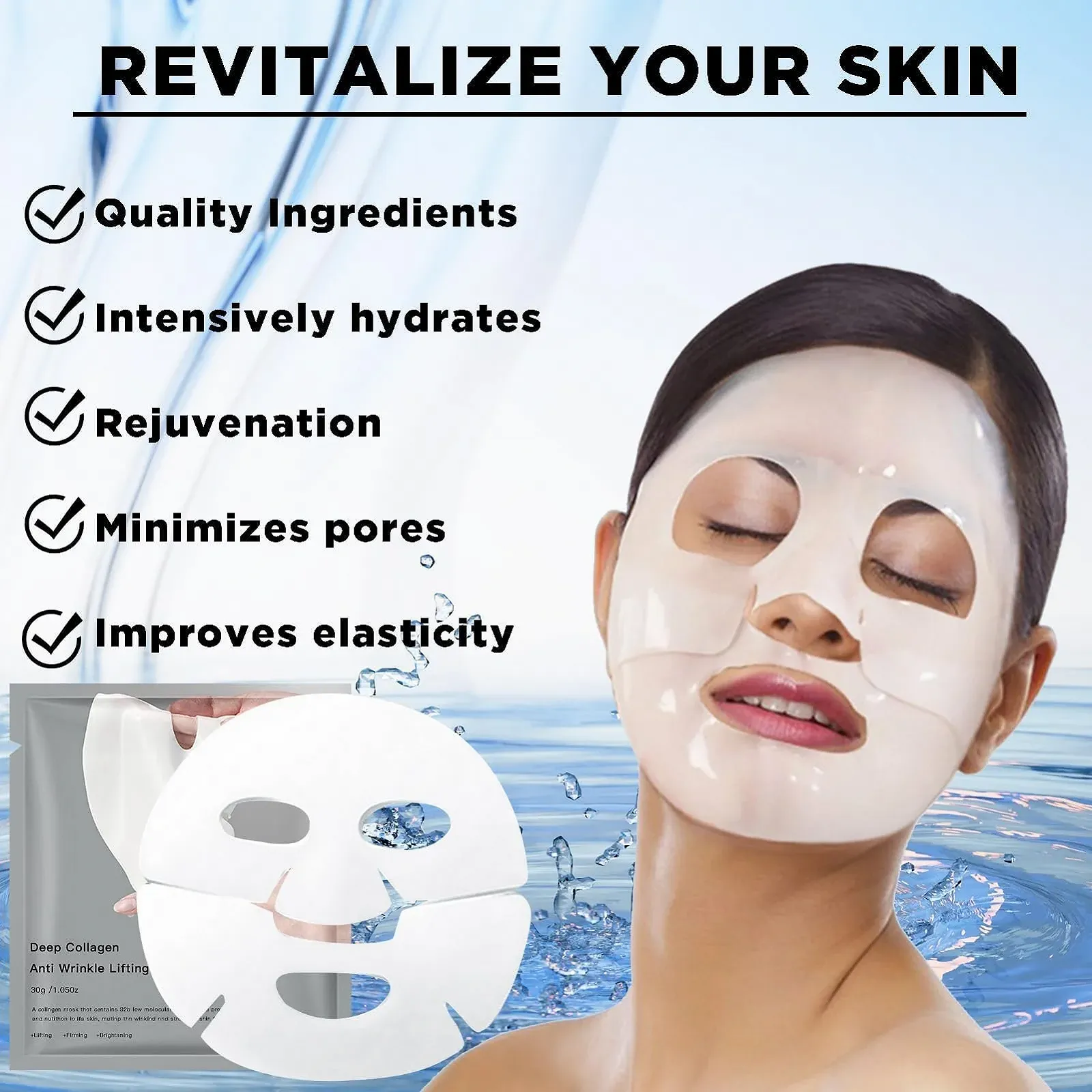 Маска для обличчя Organic Collagen Real Deep, нічна, проти зморшок, фото №5 Маска для обличчя Organic Collagen Real Deep, нічна, проти зморшок, фото №5