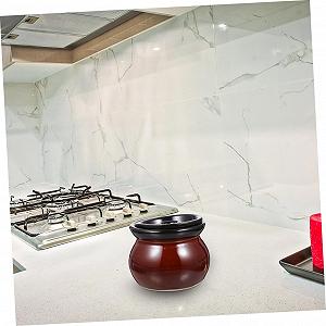 Набор кастрюль керамических 2 шт. с крышкой Белый synthetic.ua - Фото 1