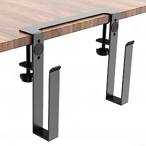 Регулируемая подставка для ноутбука Настольный органайзер для хранения Охлаждающая подставка Перфорированная настольная подставка для спальни Классных комнат Отелей Кабинетов с разными устройствами Black 1 - Фото 1