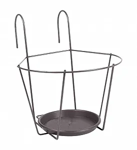 Тримач для квіткового горщика H.G. 25 см Сірий - Фото 1