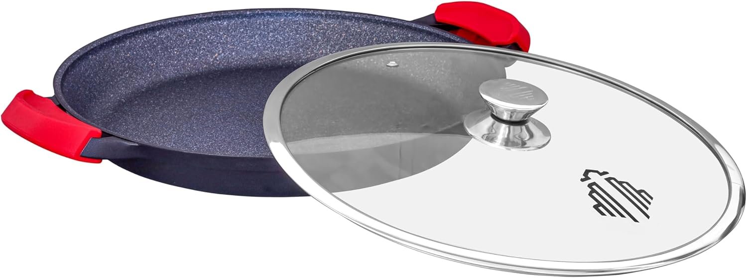Пательня для паельї INTIGNIS Non Stick Heavy Duty Induction 36 см з кришкою, фото №3