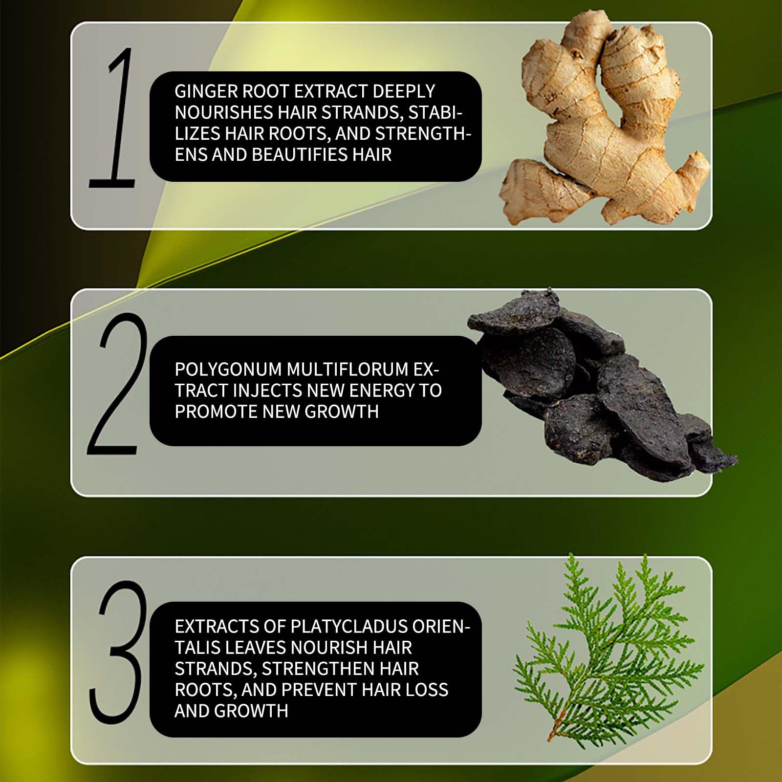 Шампунь Ginger Plant Extract Anti-Hair Loss против выпадения и для укрепления волос (1 штука), фото №3