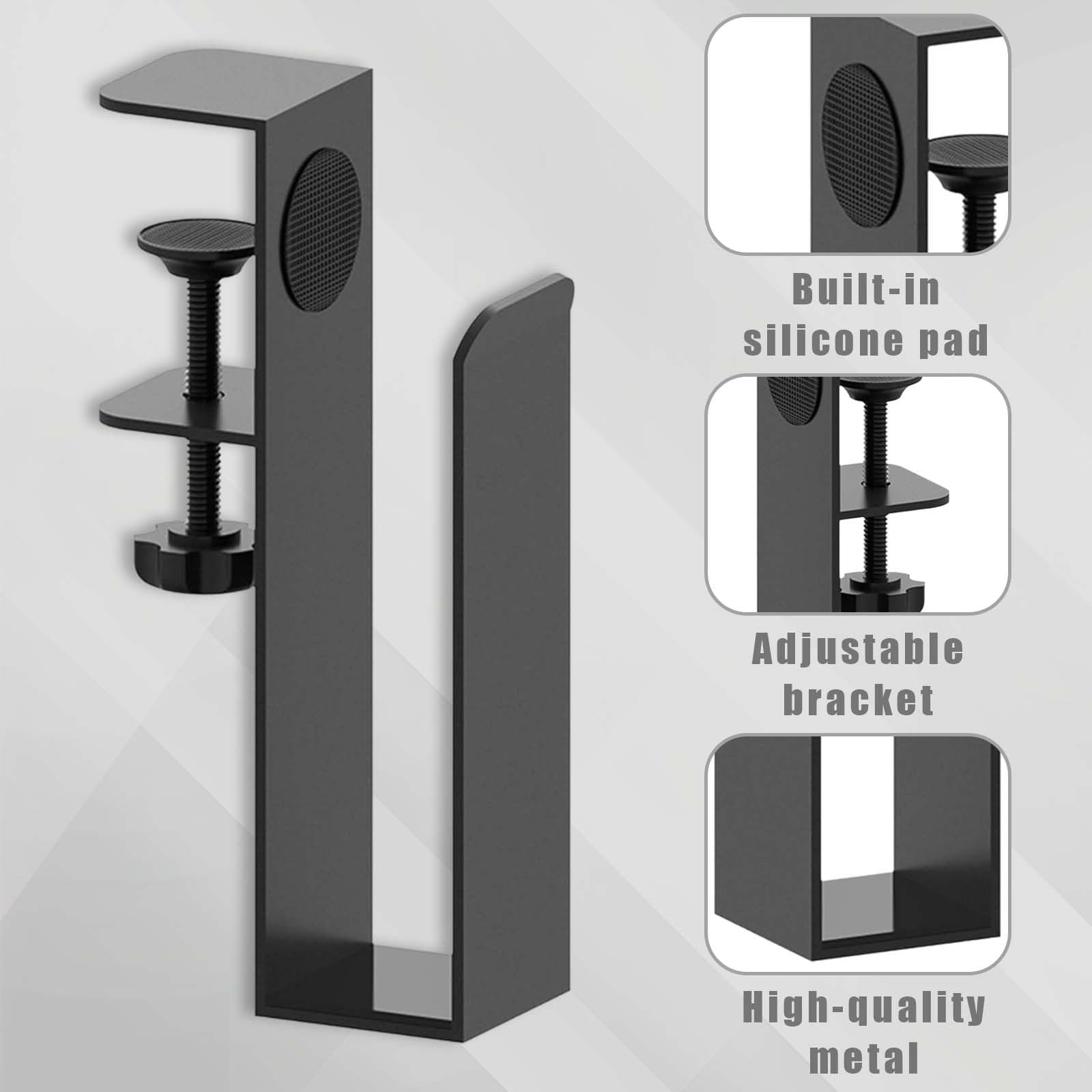 Подвесной Органайзер для Ноутбука, Регулируемый Держатель для Ноутбука, Подвесной Держатель для Ноутбука, Металлический Держатель для Ноутбука, для Подвешивания Ноутбуков и Документов, Настольный, Фиксированный, Без Необходимости в Сверлении, фото №3