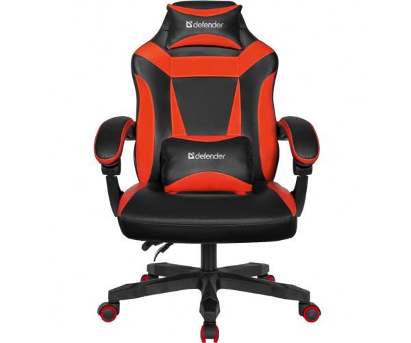Крісло ігрове Defender Master поліуретан 50мм Black/Red, фото №2 Крісло ігрове Defender Master поліуретан 50мм Black/Red, фото №2