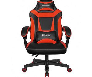 Крісло ігрове Defender Master поліуретан 50мм Black/Red ціна на synthetic.ua - Фото 1 Крісло ігрове Defender Master поліуретан 50мм Black/Red synthetic.ua - Фото 1